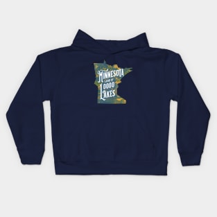 Minnesota Land of 10,000 Lakes Kids Hoodie